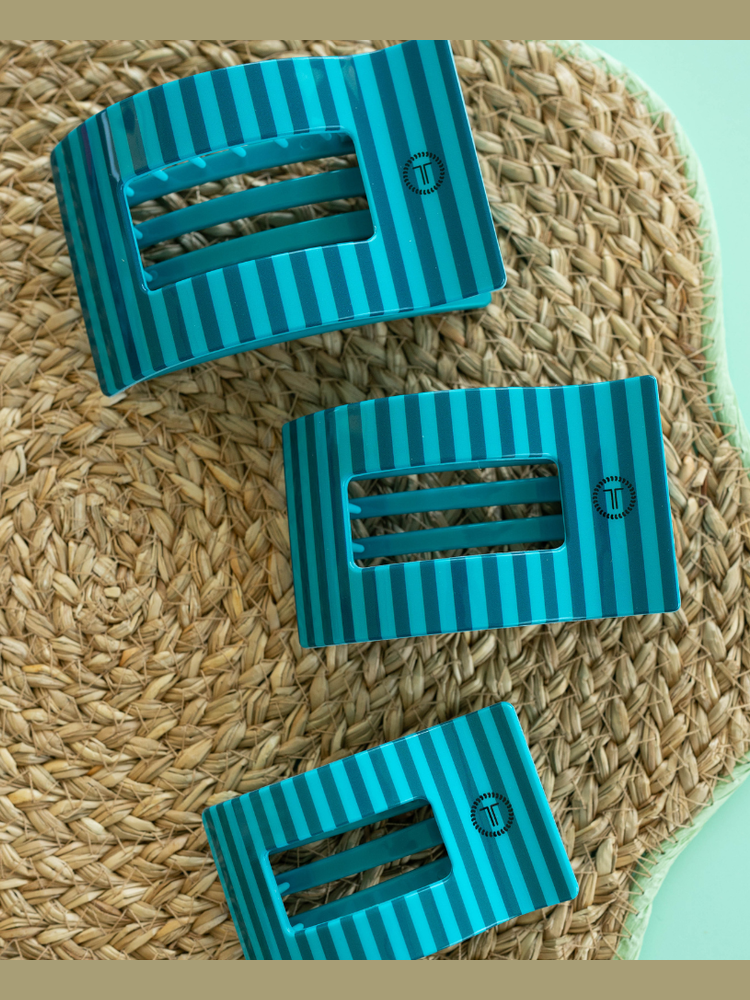 Splash Zone | Large | Flat Rectangle Hair Clip