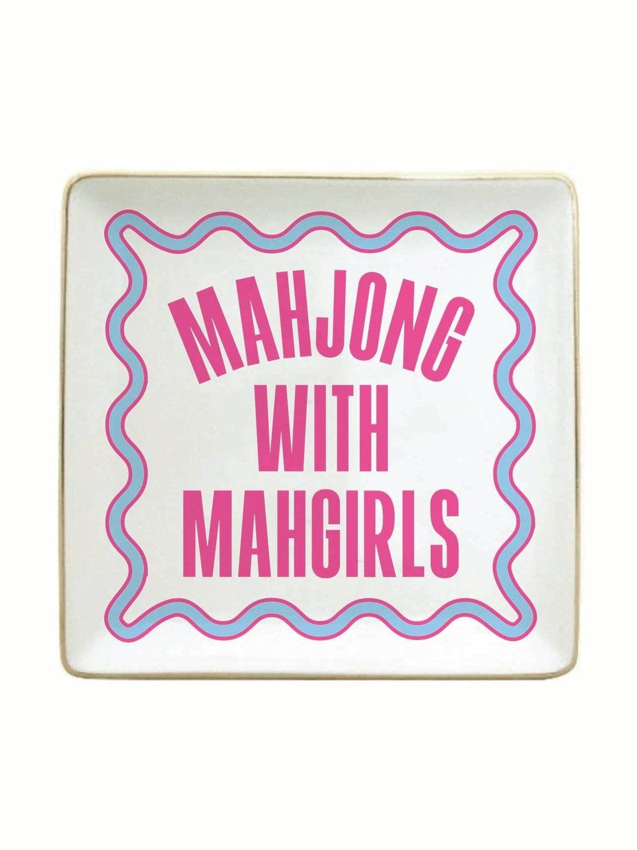 Mahjong Ceramic Trinket Tray | Mahgirls Trinket Tray