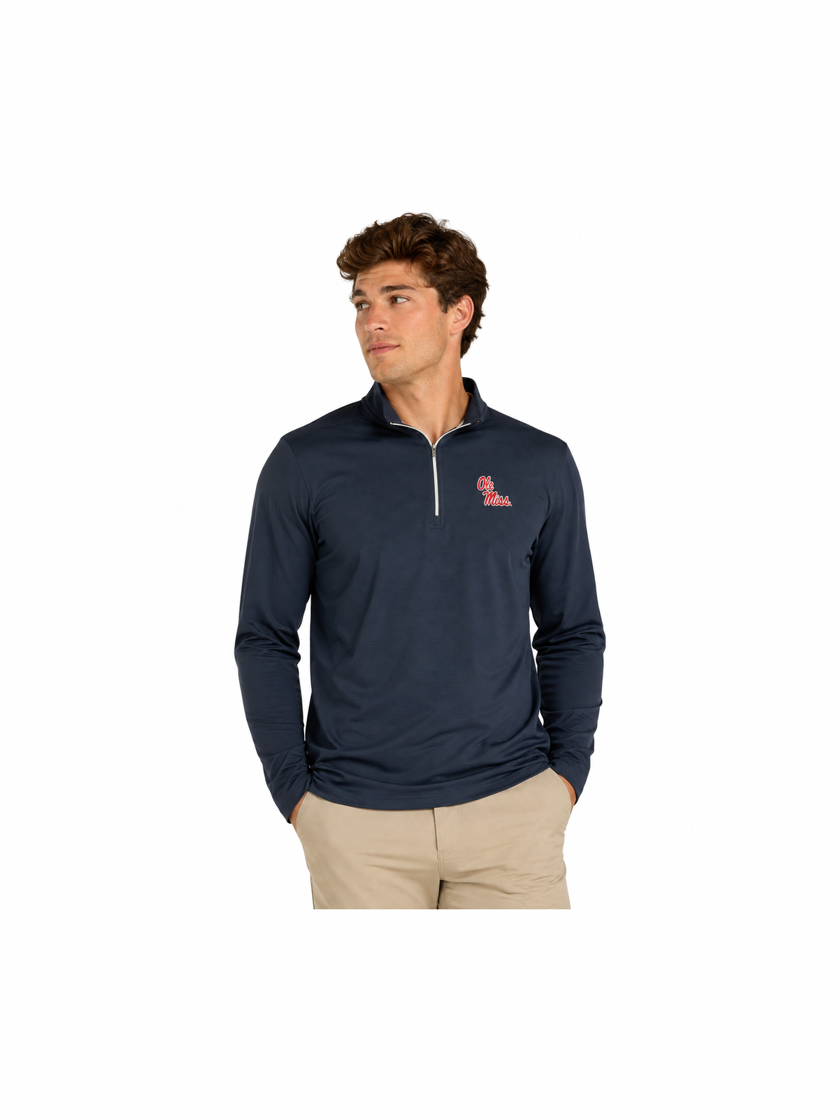 Ole Miss Ridge Stretch 1/4 Zip