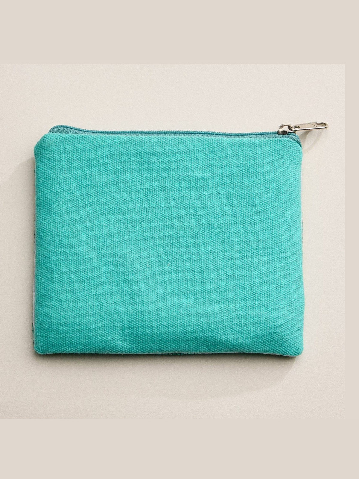 Flamingo Cabana Beaded Summer Pouch
