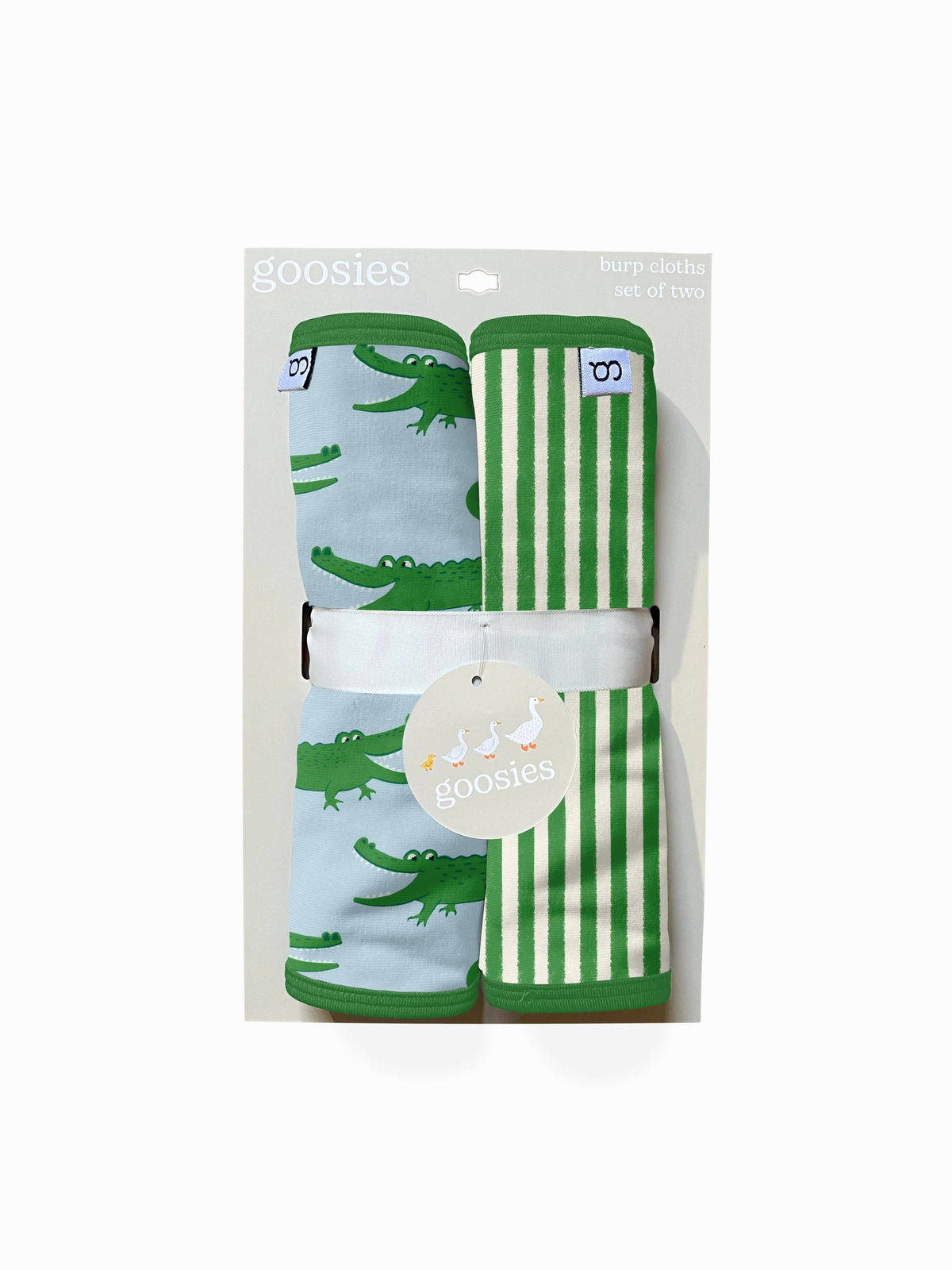 Blue Alligators - Burp Cloth Set