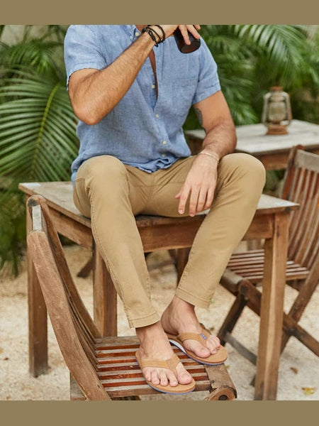 Fields Flip Flop - Tan / Olive