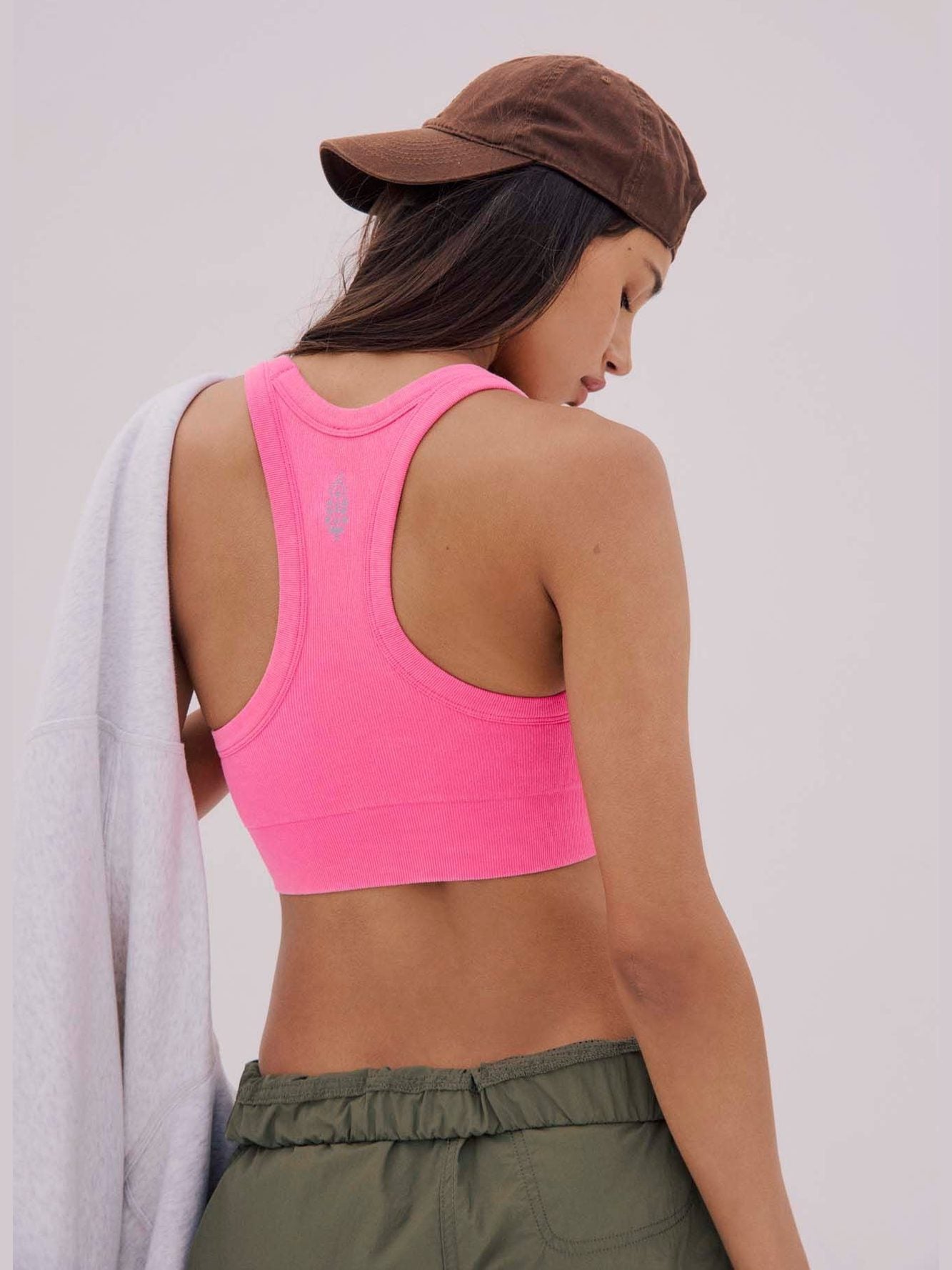 Go To Sports Bra - Washed Hot Pink
