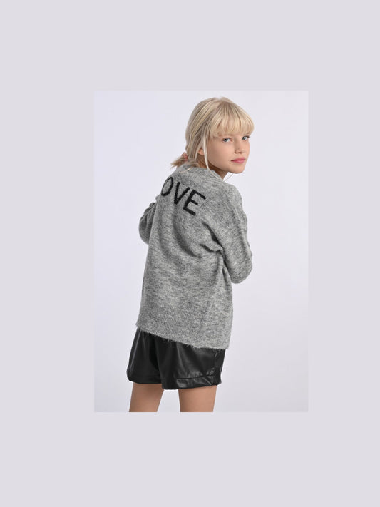 Heart Knitted Cardigan