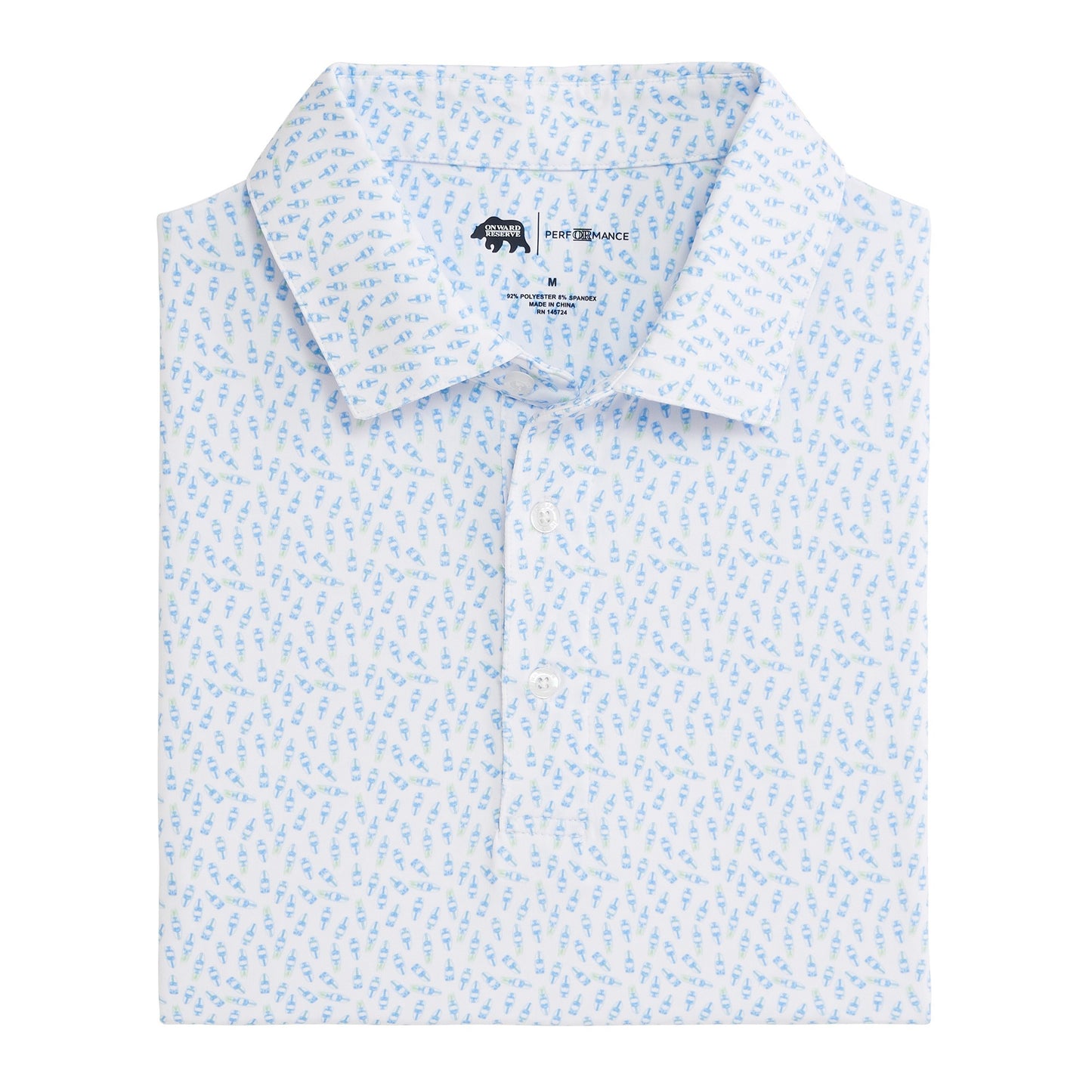 Leeward Printed Performance Polo