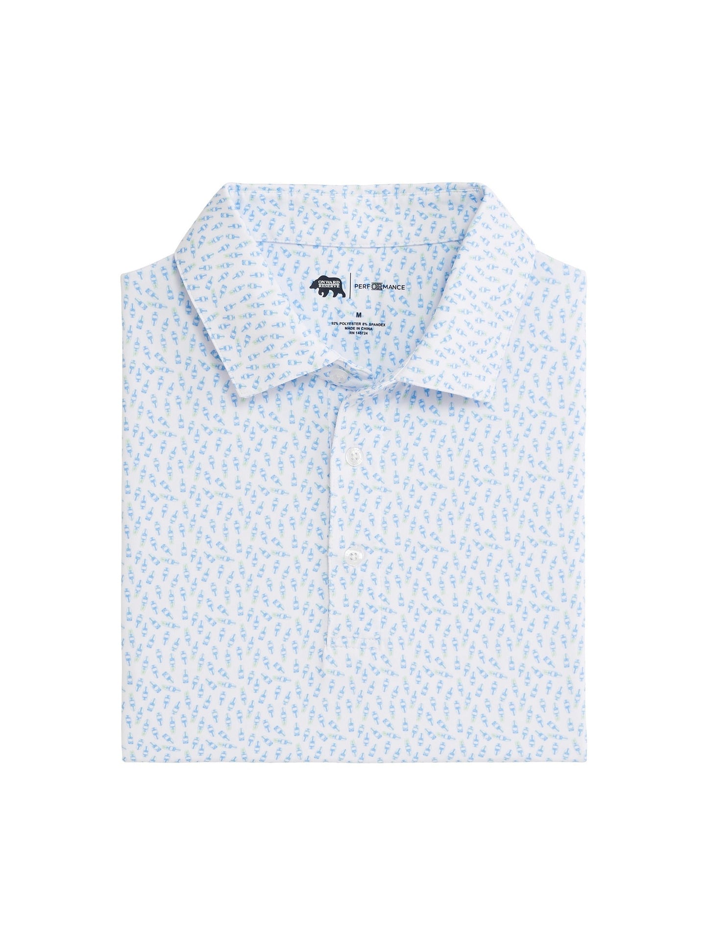 Leeward Printed Performance Polo