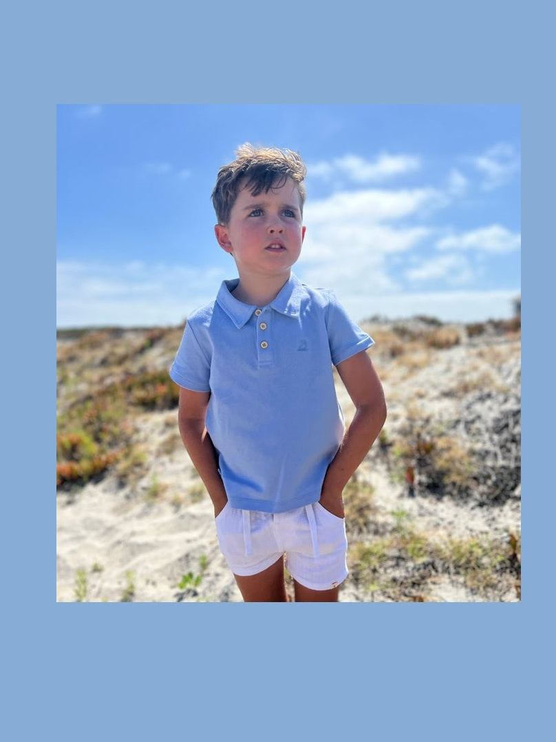 Hugo White Cotton Blend Shorts