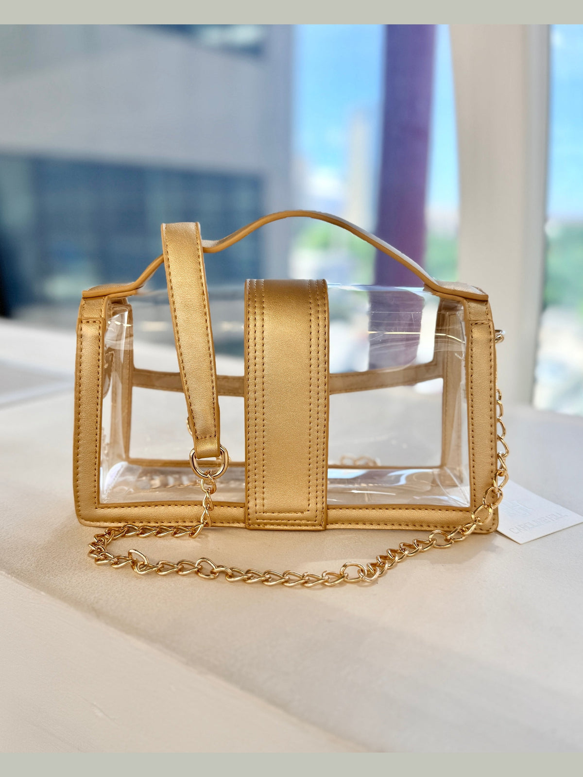 Grace Clear Bag - Gold