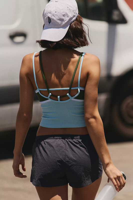 All Clear Striped Coastline Cami - Frosty Combo