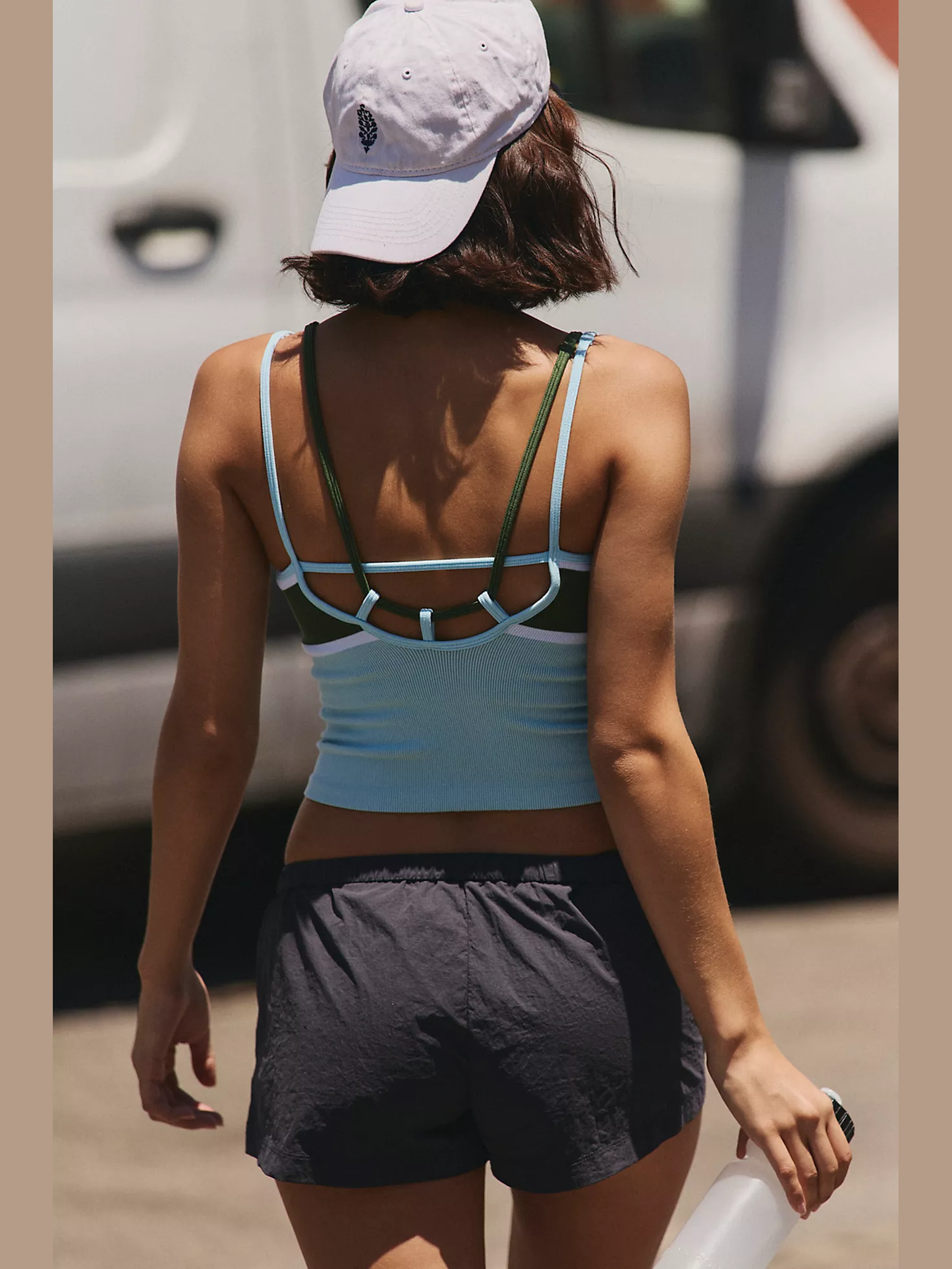 All Clear Striped Coastline Cami - Frosty Combo