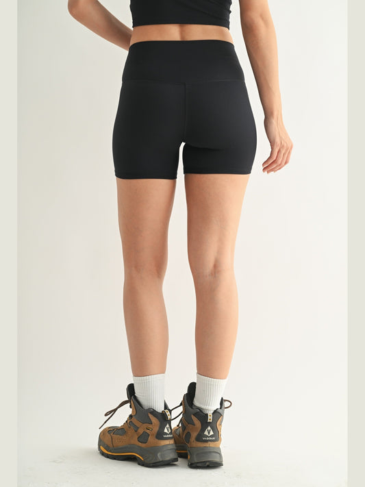 Venice Cloud Light Contour Biker Shorts - Black