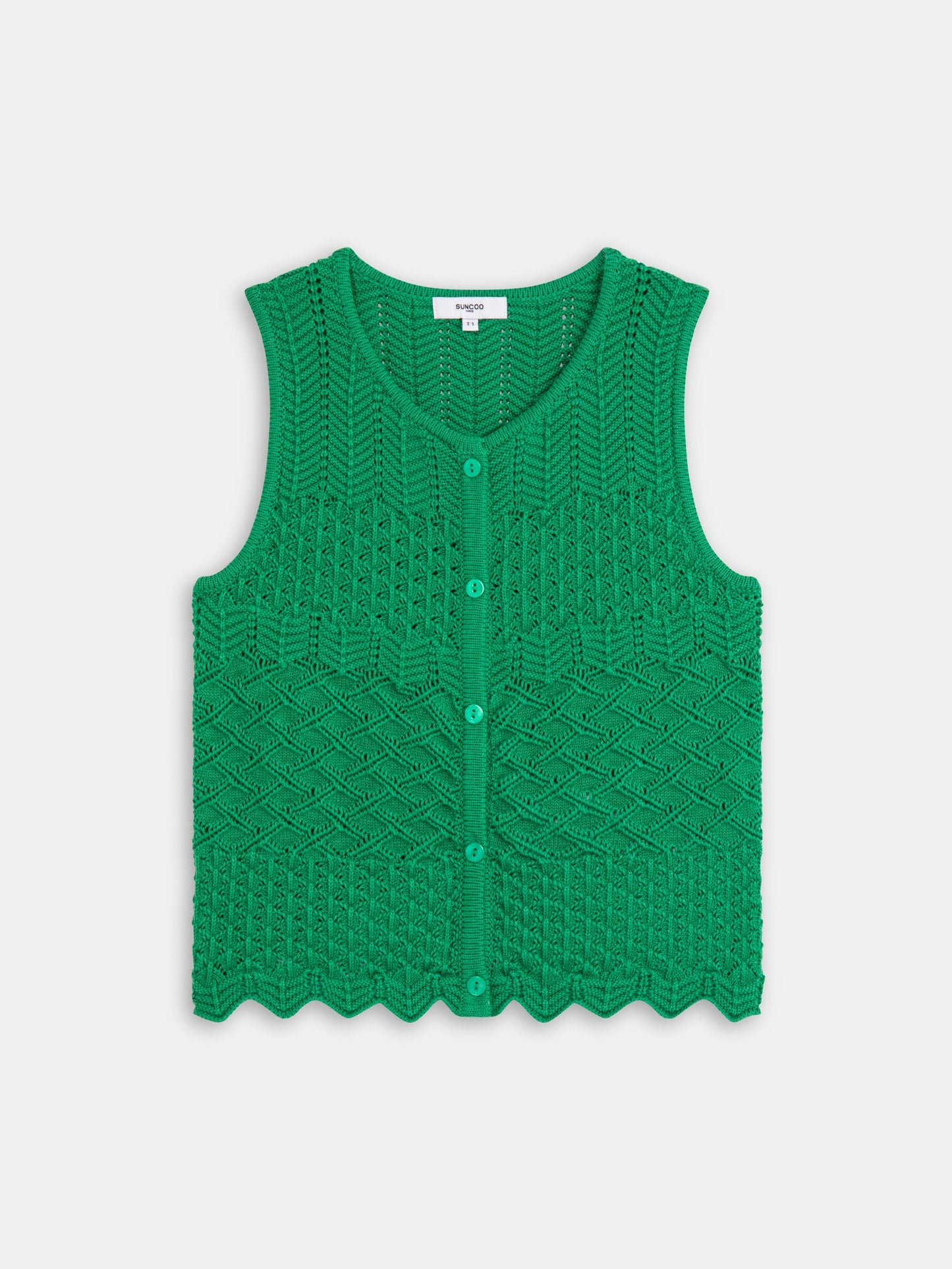 Gizel Tank Sweater - Vert Green
