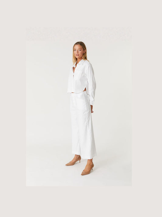 Sophia Wide Leg Pants - White