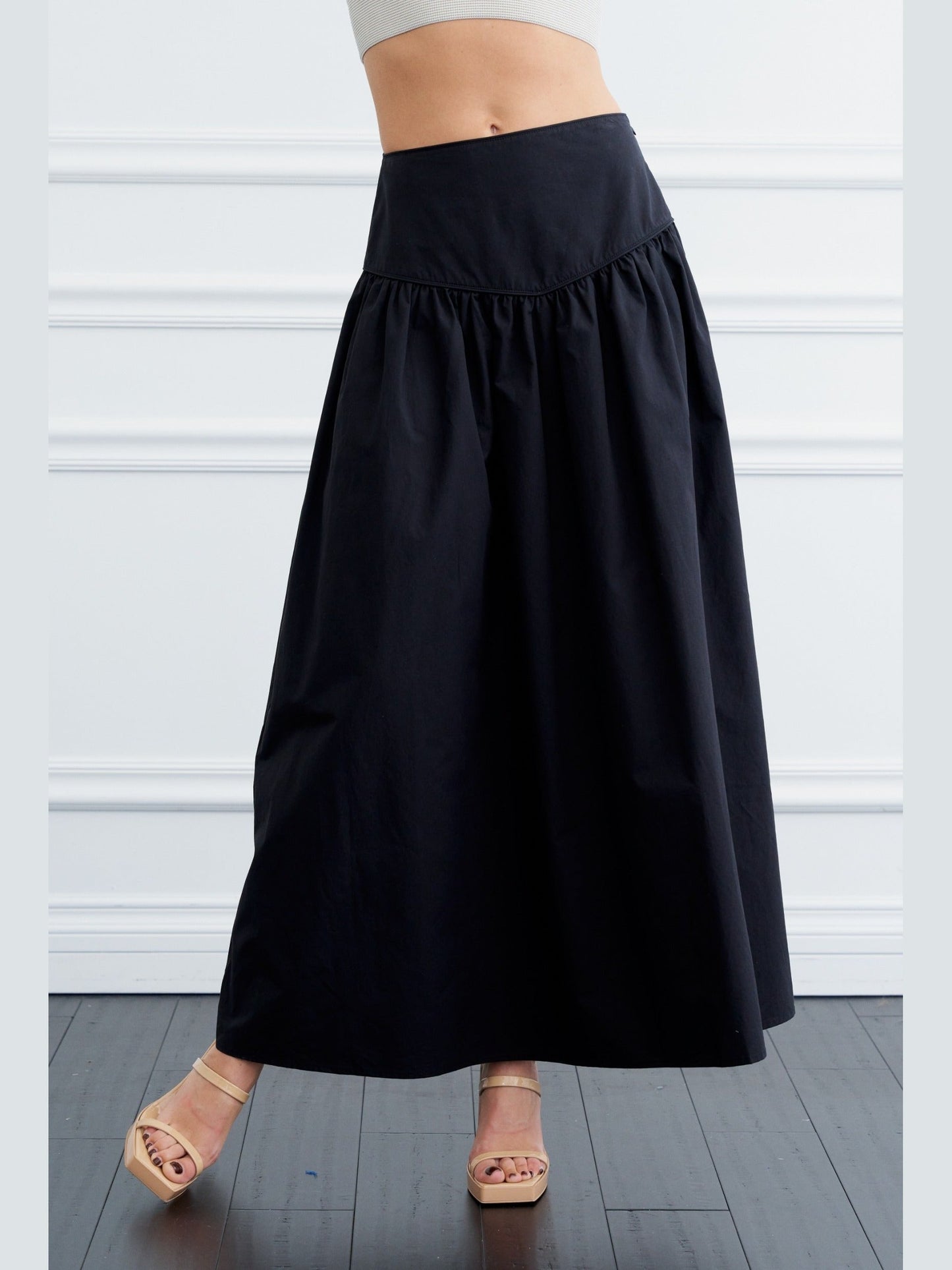 Emmeline Maxi Skirt with Piping Details