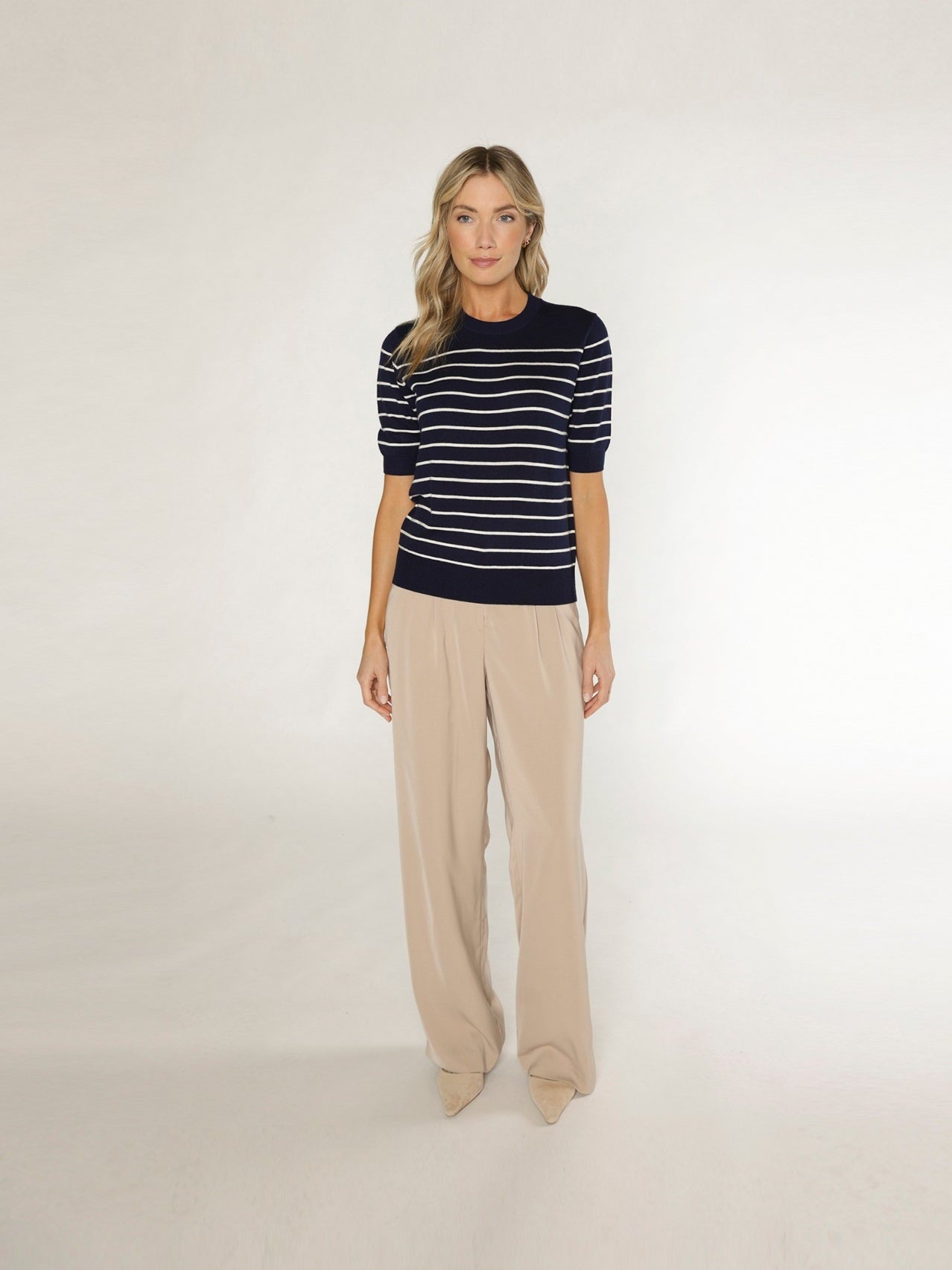 Claire Midnight Stripe Sweater