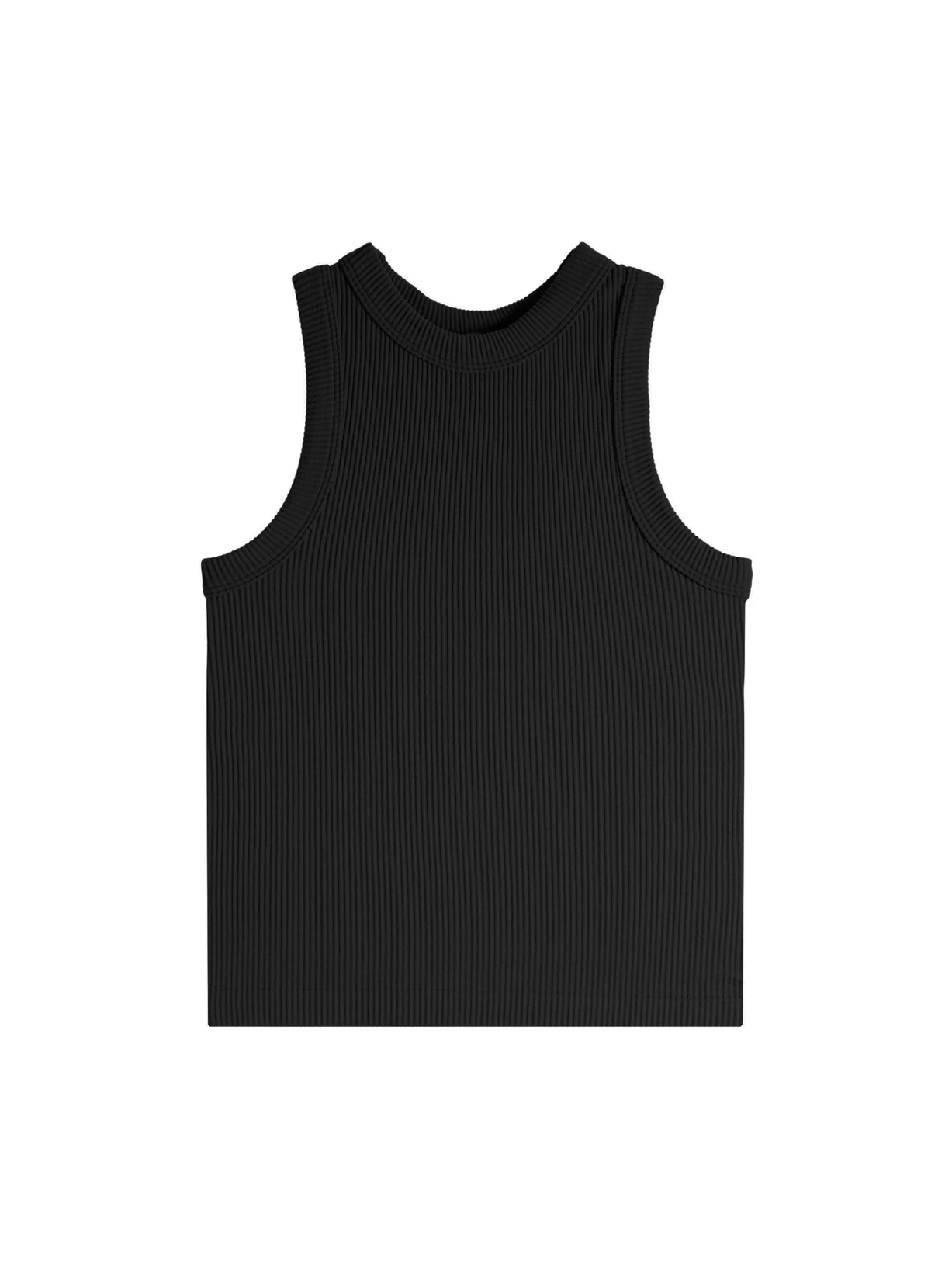 High Neck Ribbed Seamless Tank