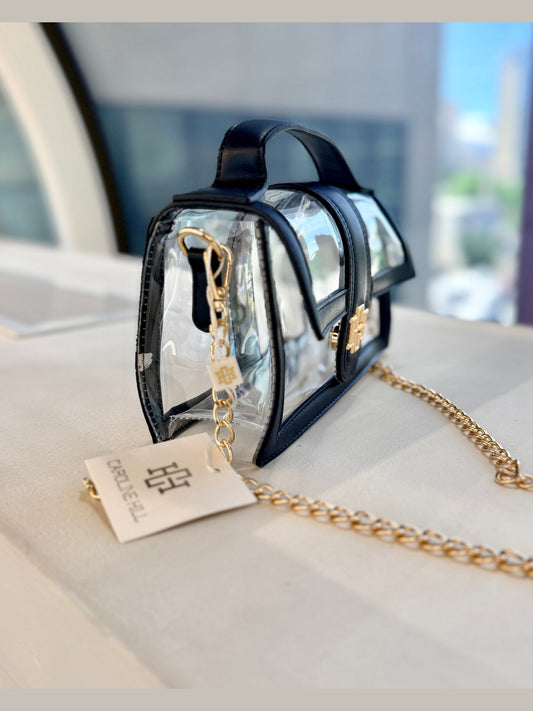 Grace Clear Bag - Navy