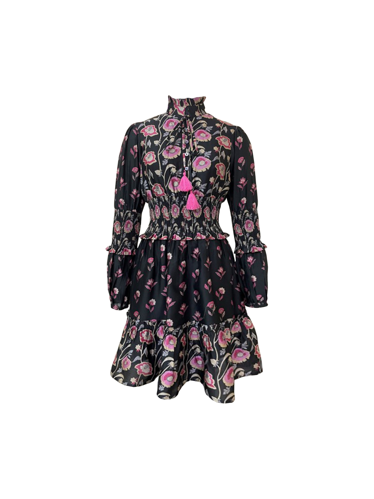 Hibiscus Black Floral Printed Dress