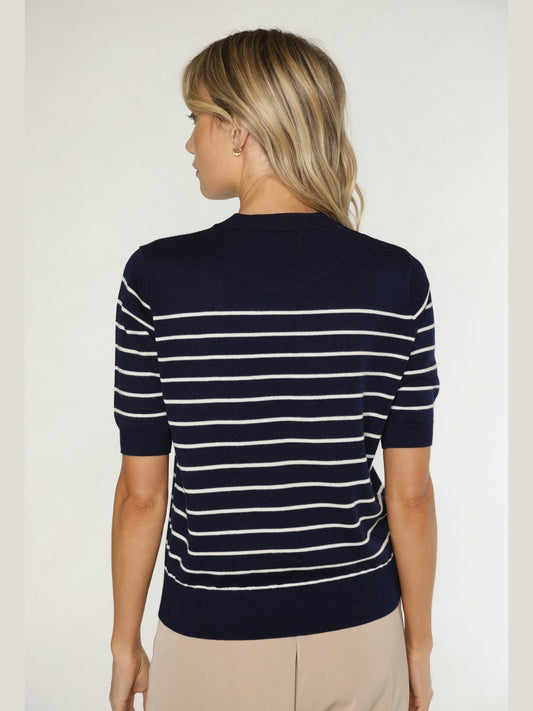 Claire Midnight Stripe Sweater