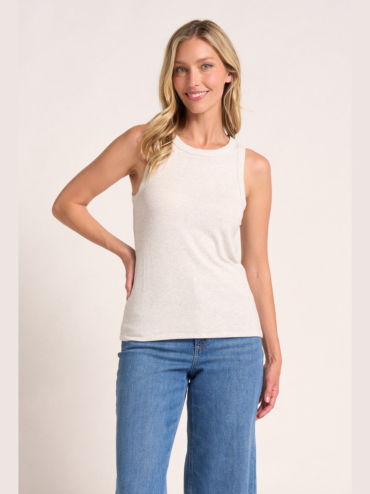 Ribbed Tank - Vellum