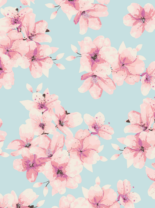 Cherry Blossoms Ruffle Footie Pajamas