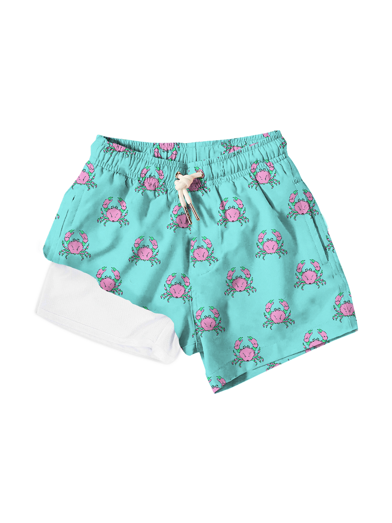 Pink Crabs Swim Shorts