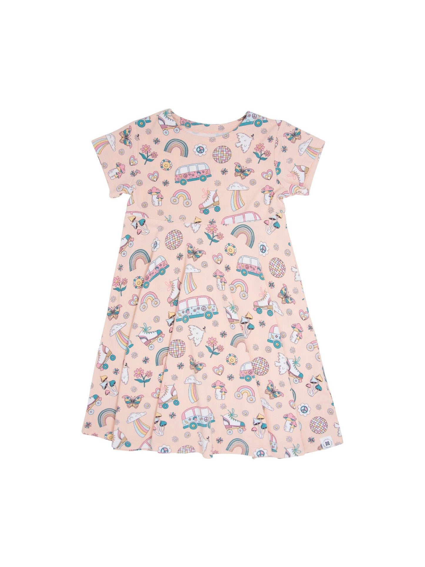 Groovy Skates Swirly Girl Dress