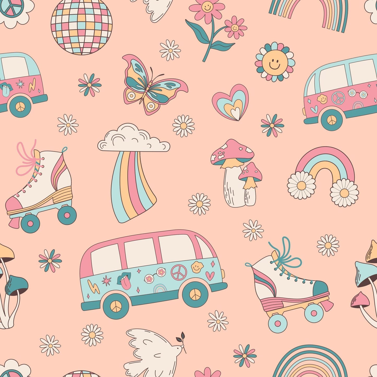 Groovy Skates Ruffle Dress & Bloomer