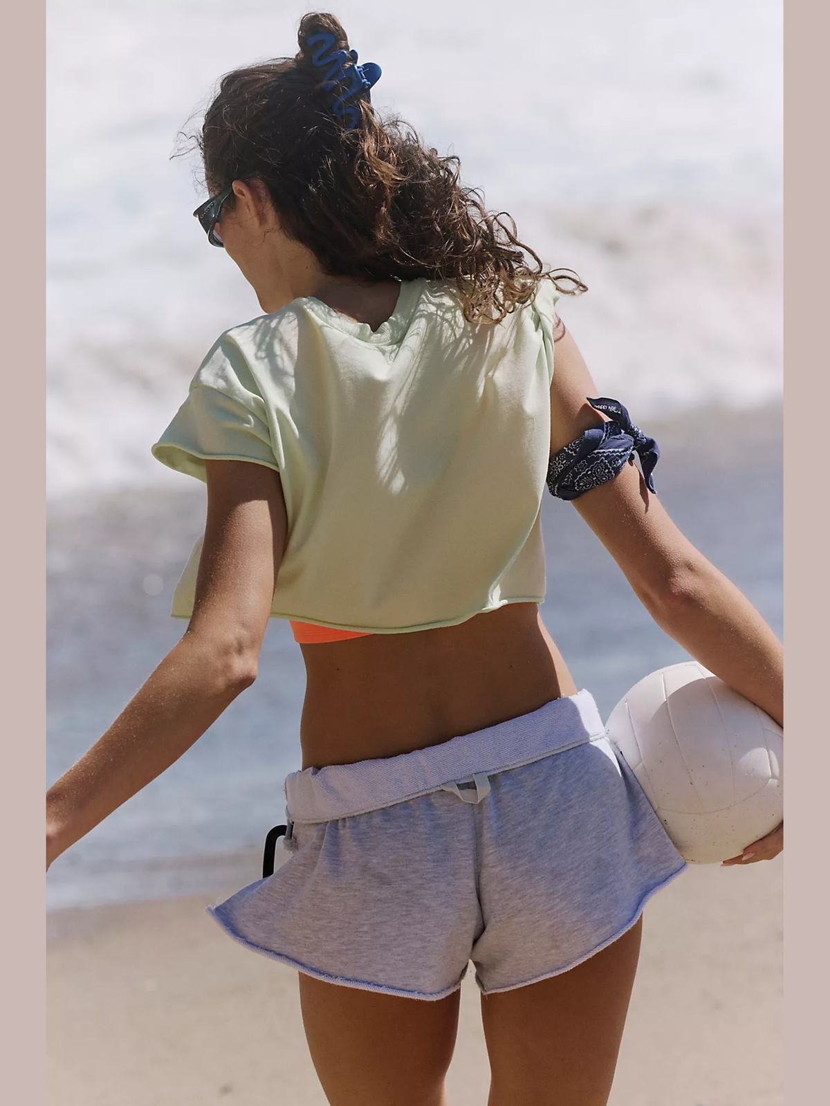 Hot Shot Cropped Tee - Vapor Lime