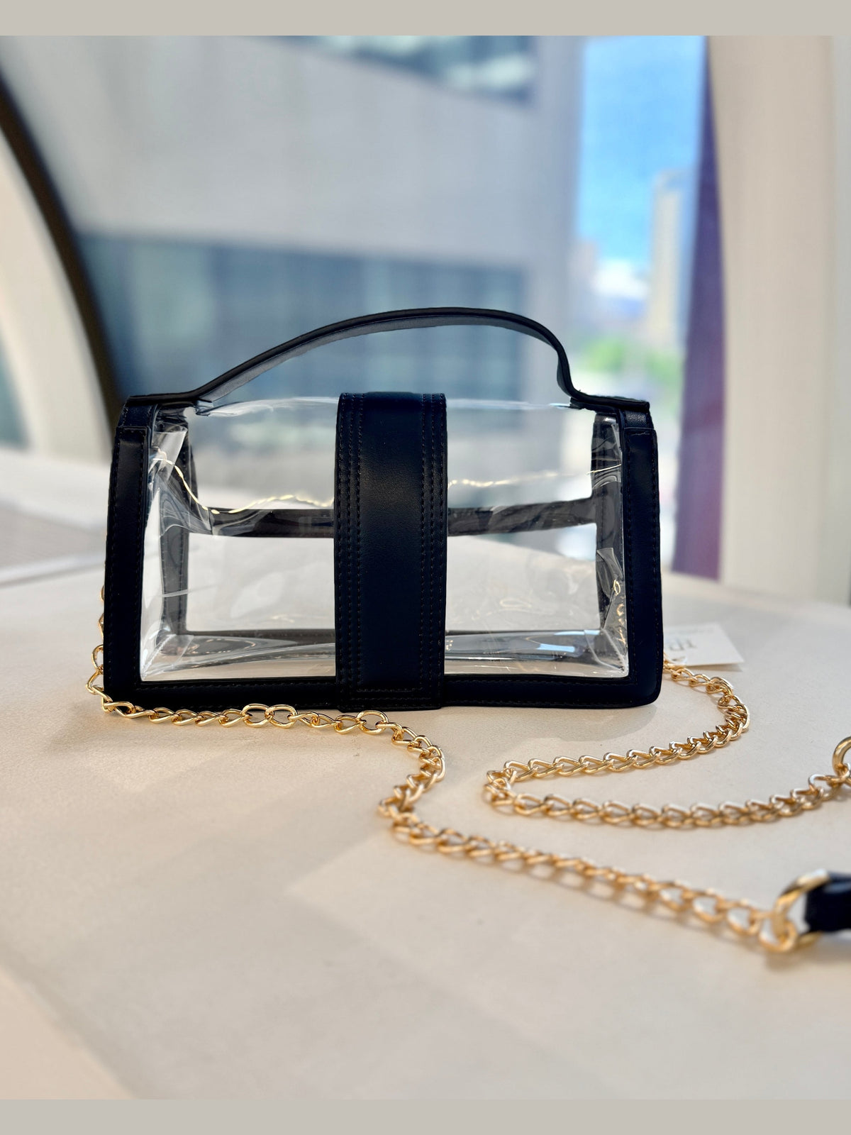 Grace Clear Bag - Navy