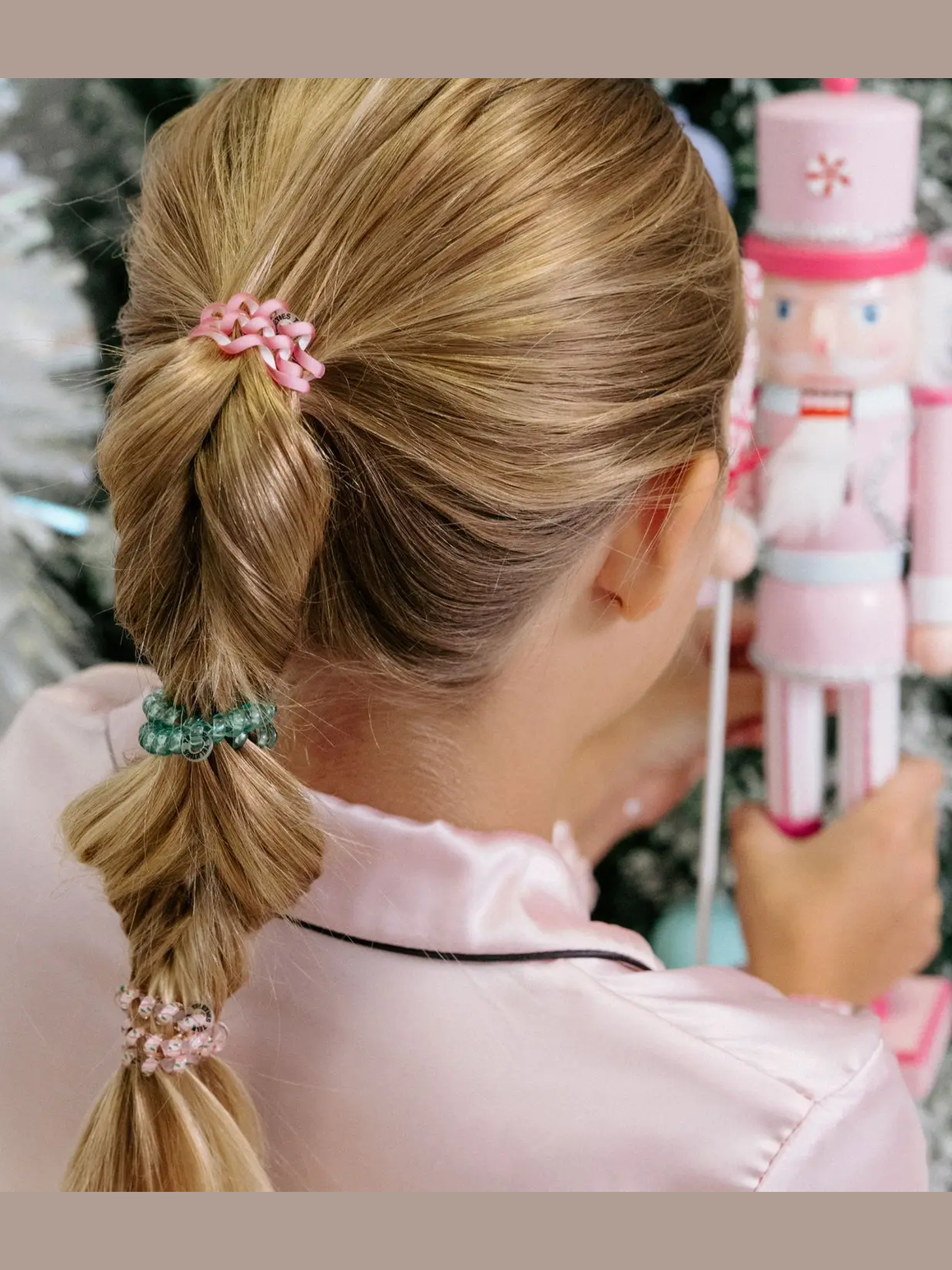 Spiral Hair Coils | Small | Merry Pinkmas Hair Ties