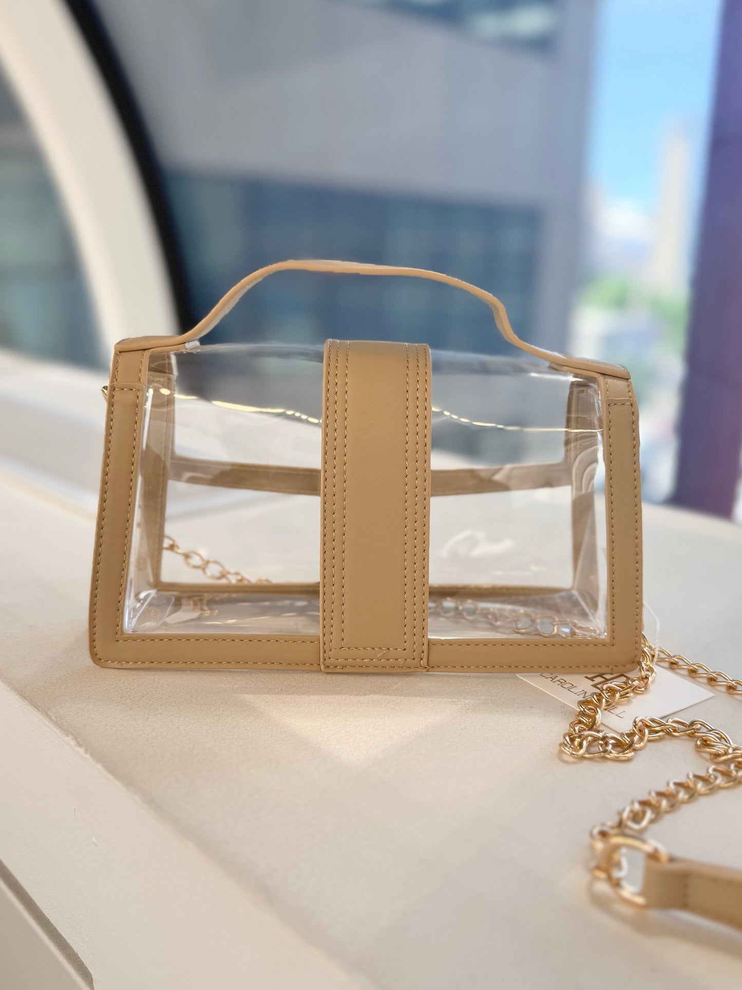 Grace Clear Bag - Nude