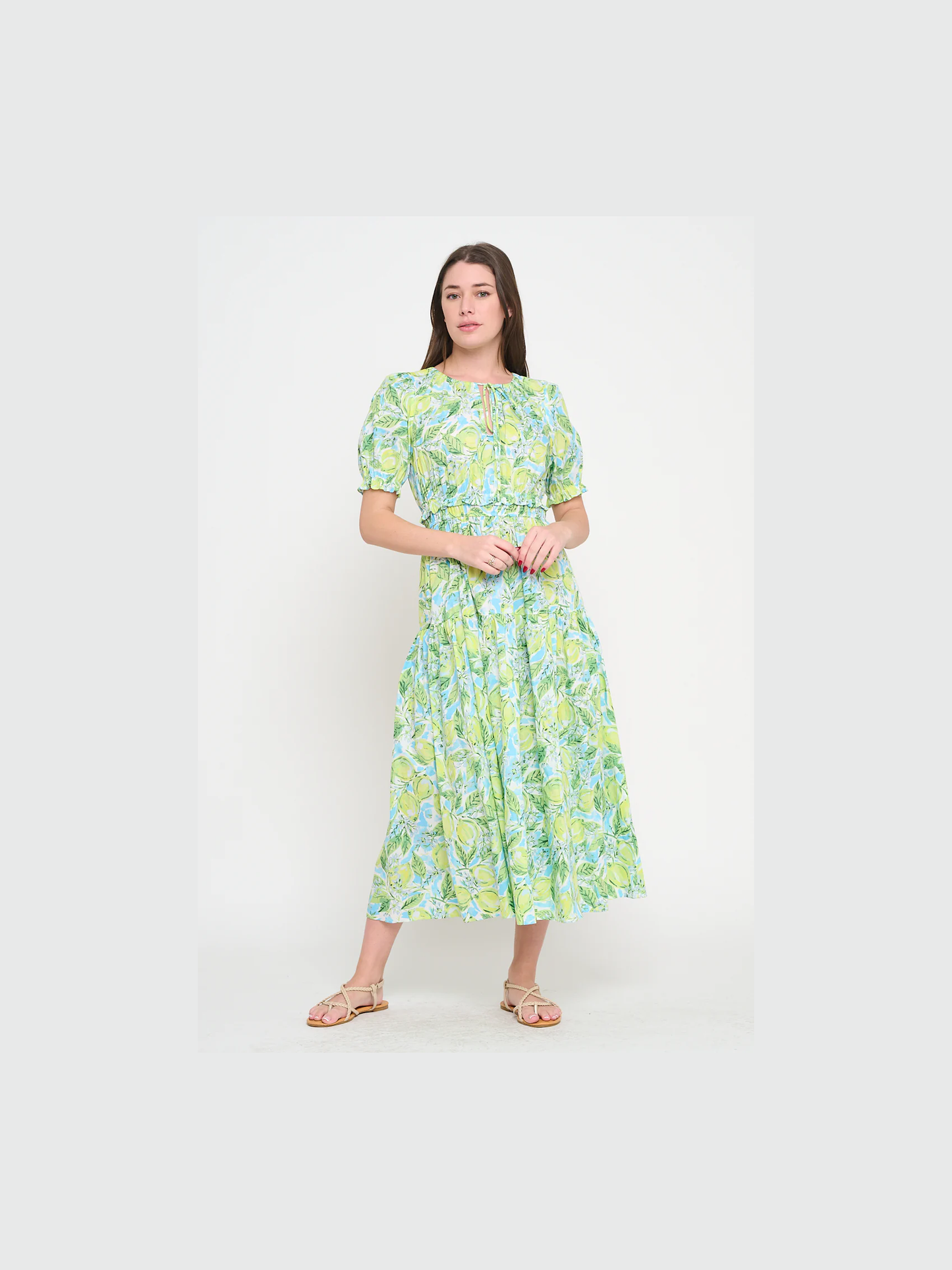 Citrus Splash Maxi Dress
