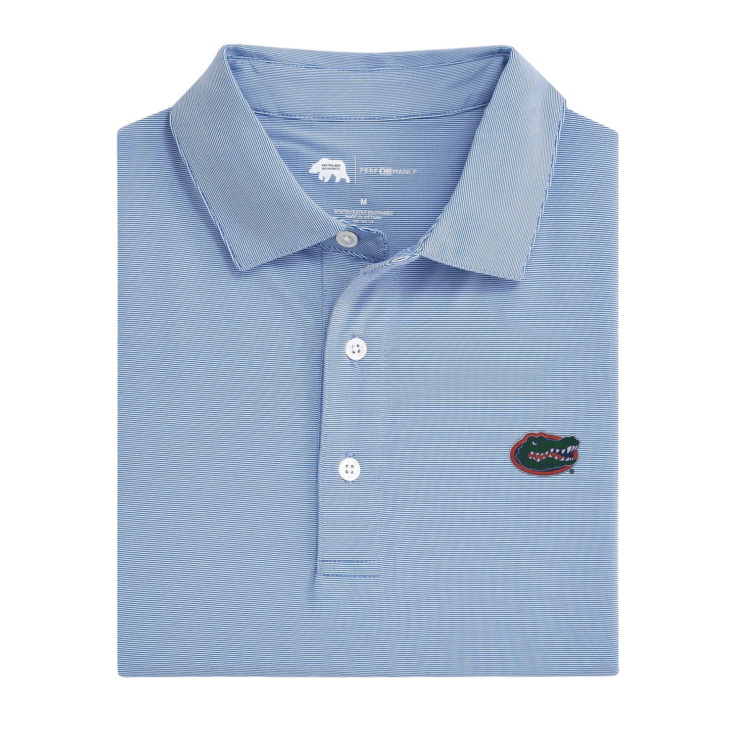 Florida Performance Polo with Hairline Stripe – Elite Comfort