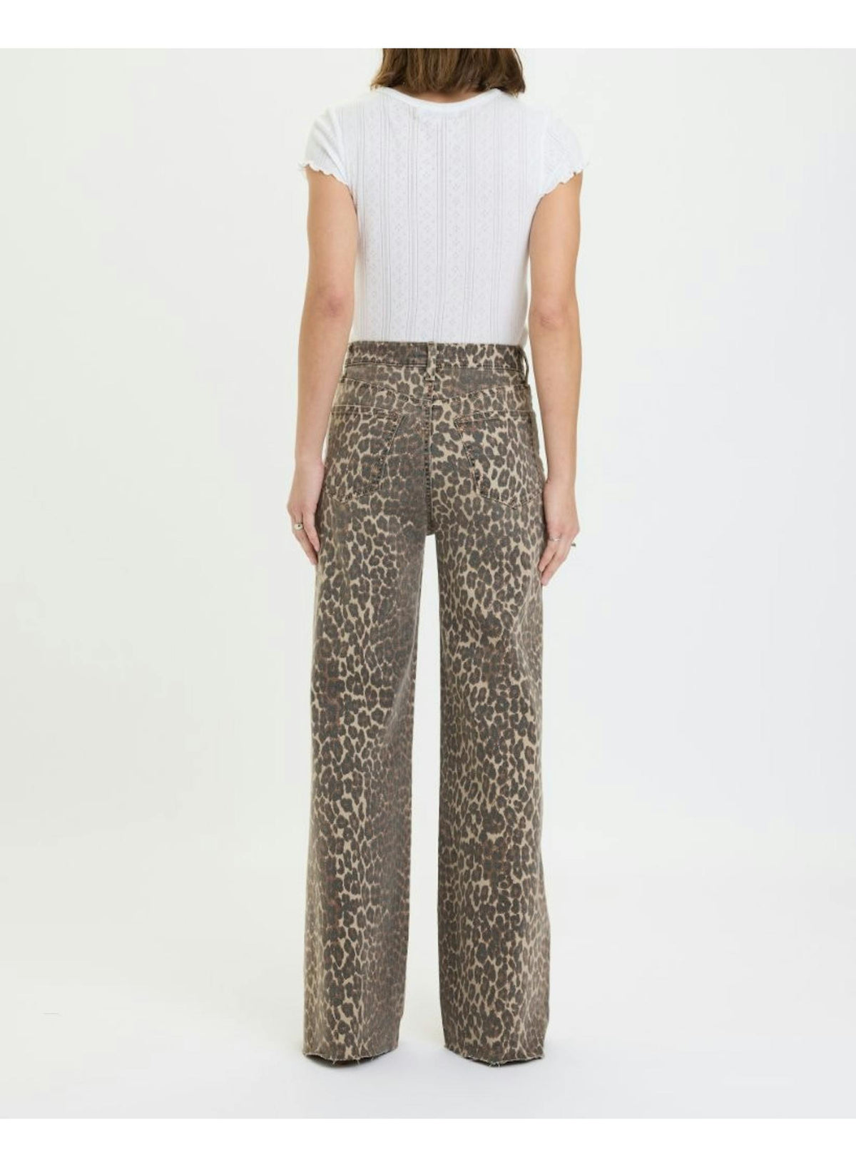 Far Out Wide Leg Jeans - Cool Cat