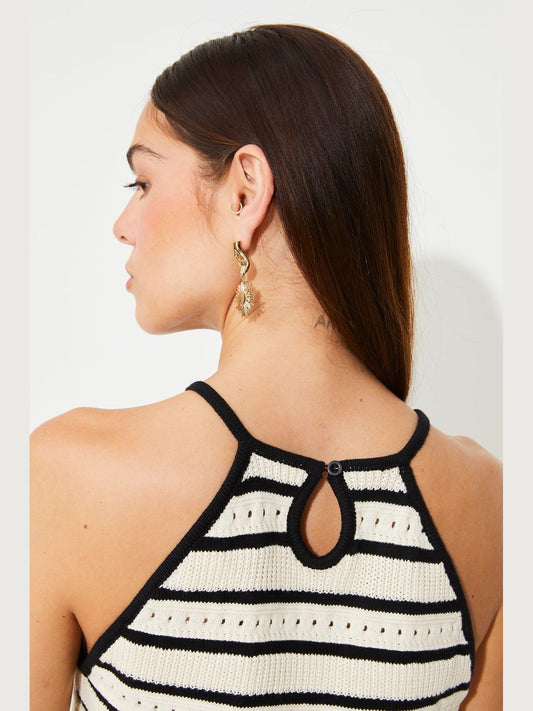 Pull Pany Tank Sweater - Cream Stripe