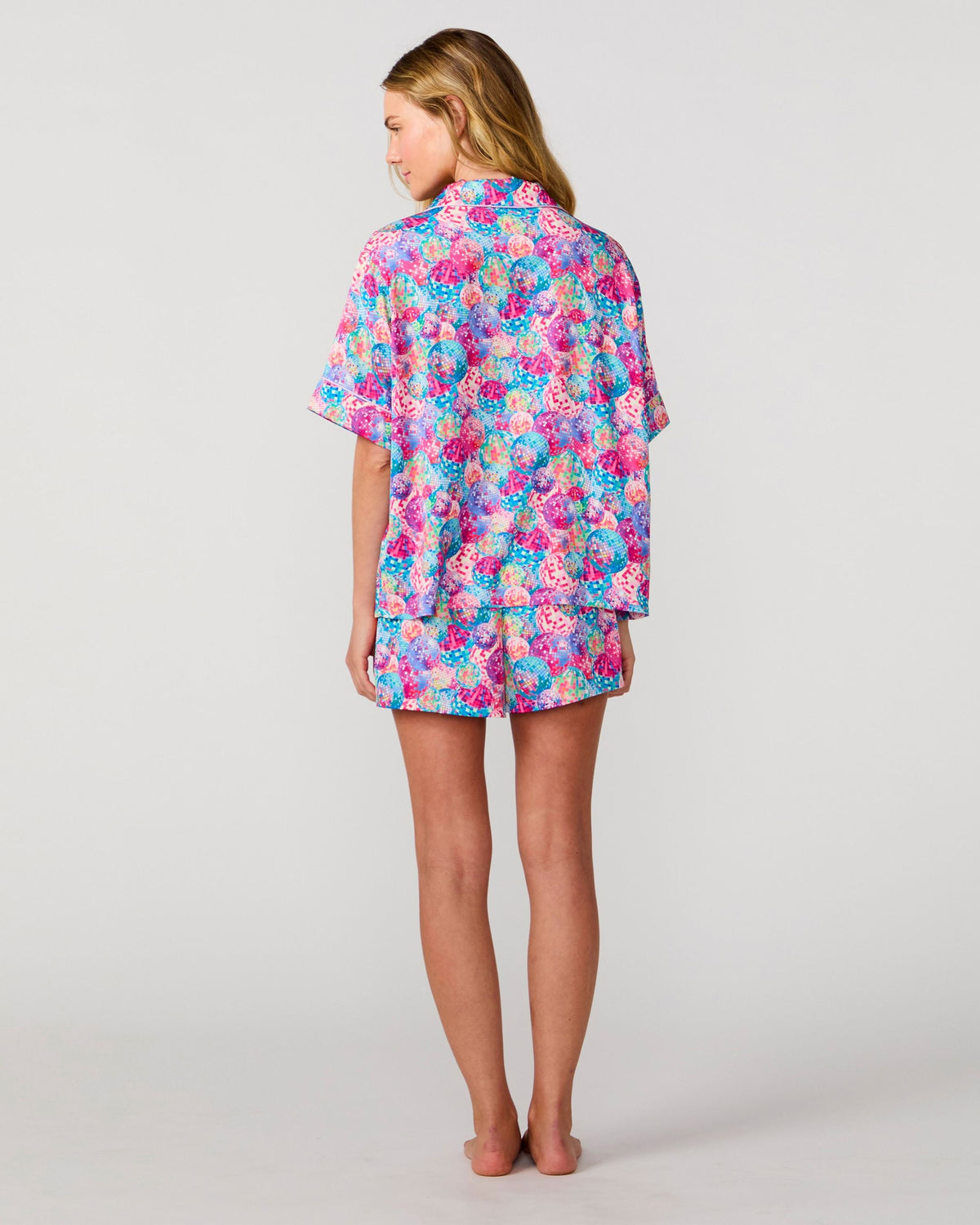 Disco Queen Silky PJ Short Set