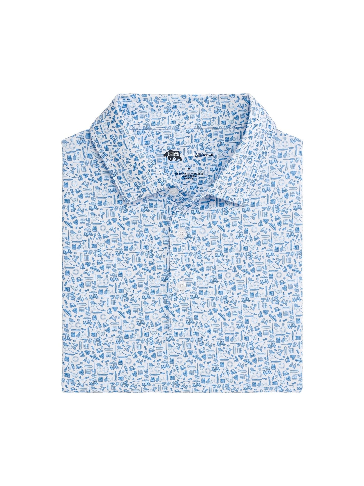Leisure Printed Performance Polo