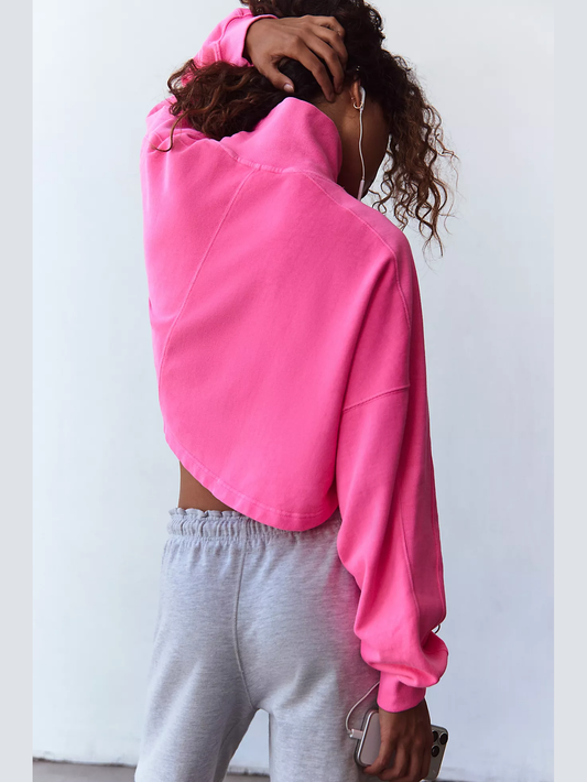 Pickup Game Pullover - Hot Pink
