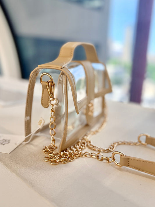 Grace Clear Bag - Nude