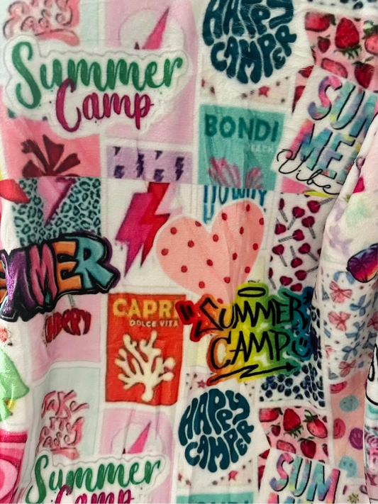 Summer Camp Print Blanket