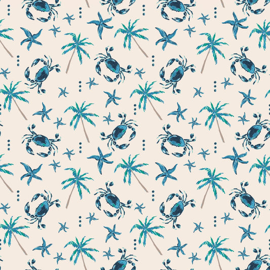 Beach Days Zipper Footie