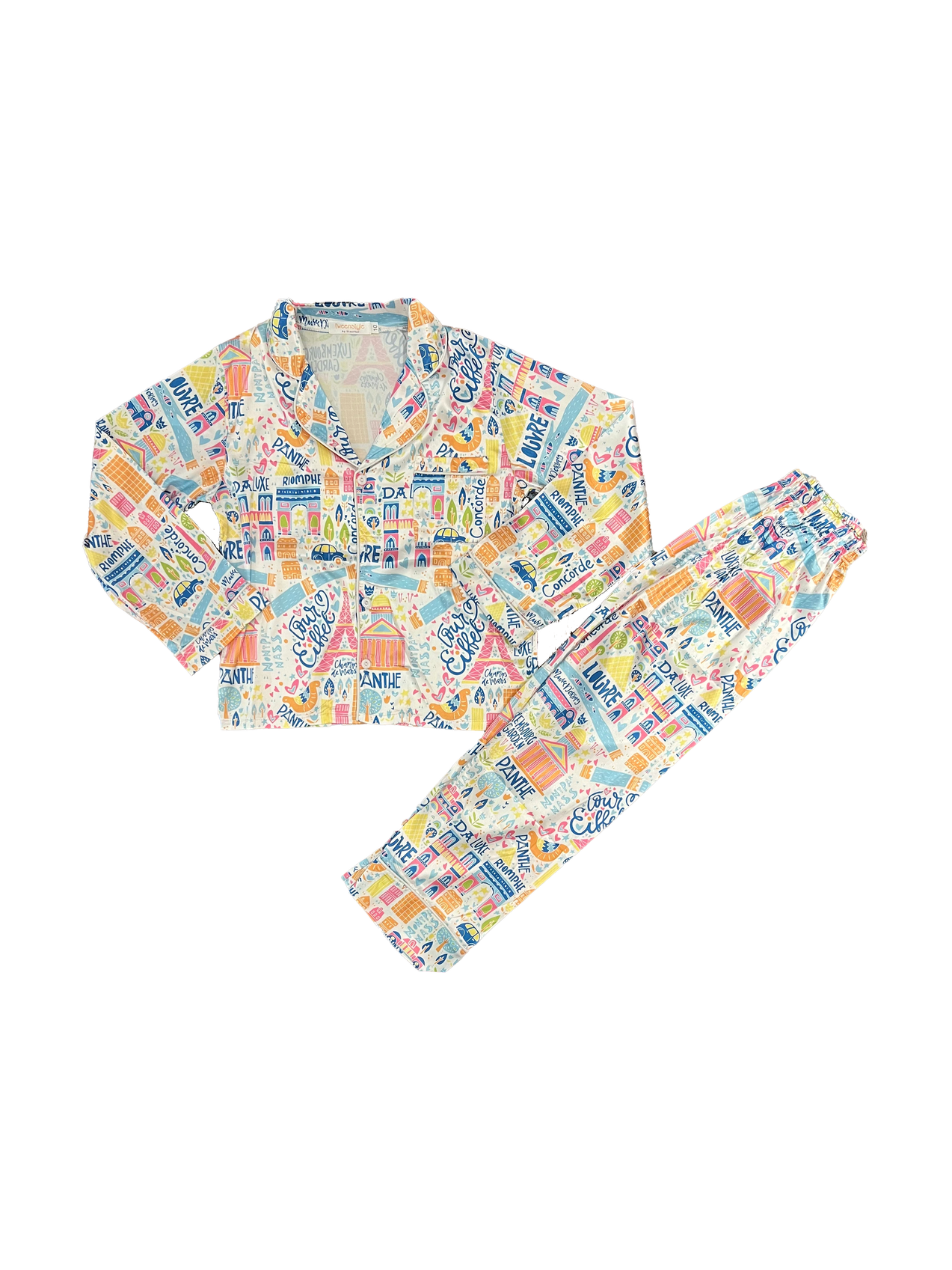 Paris Print Pajamas