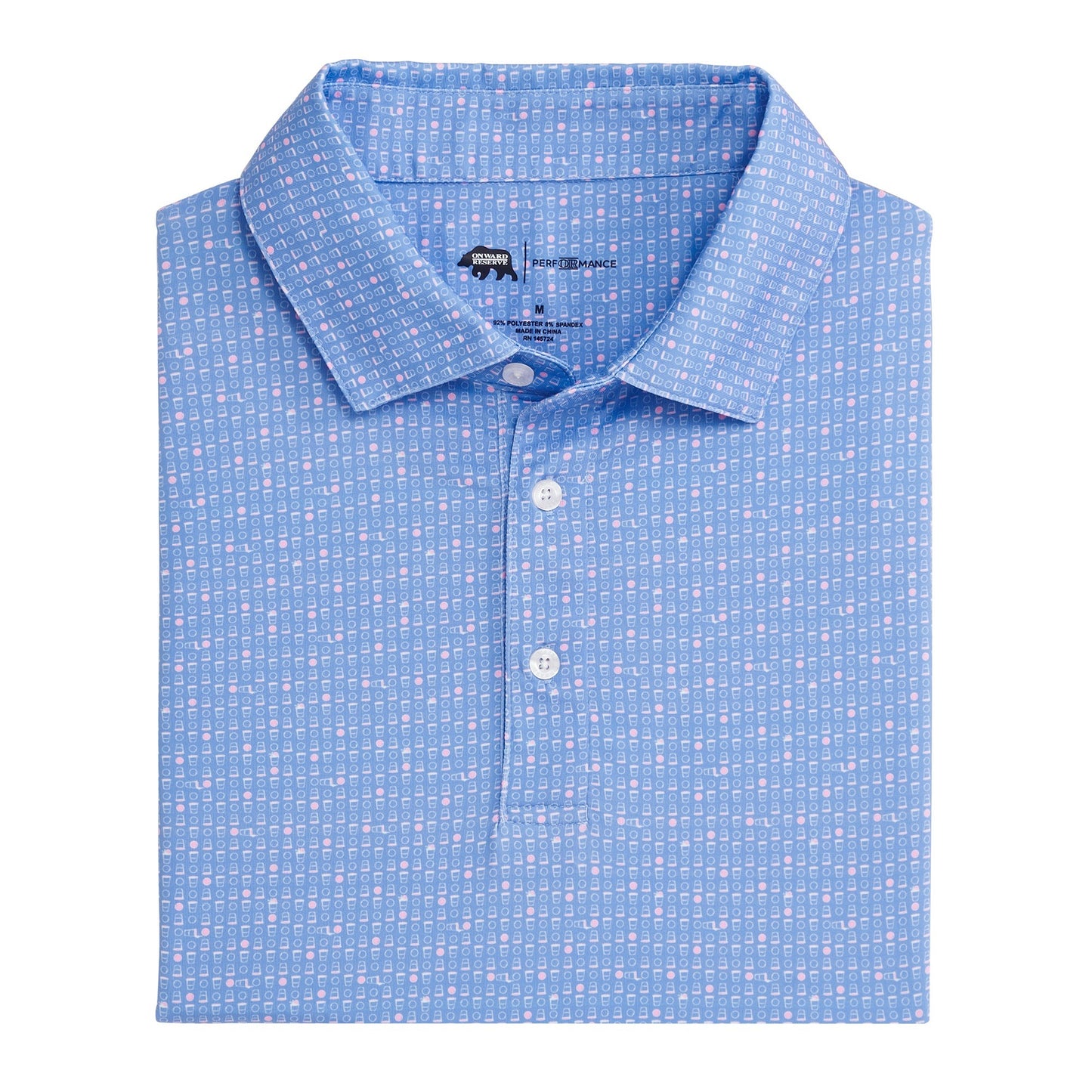 Tailgate Games Printed Performance Polo