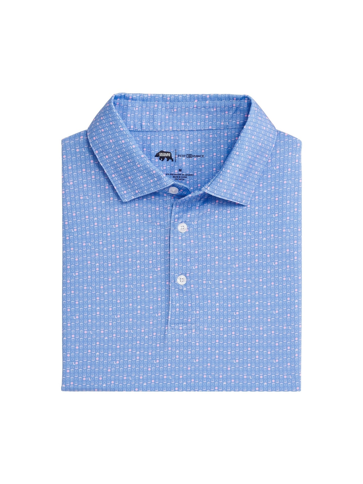 Tailgate Games Printed Performance Polo