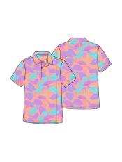 Lil Posh Palms Performance Polo