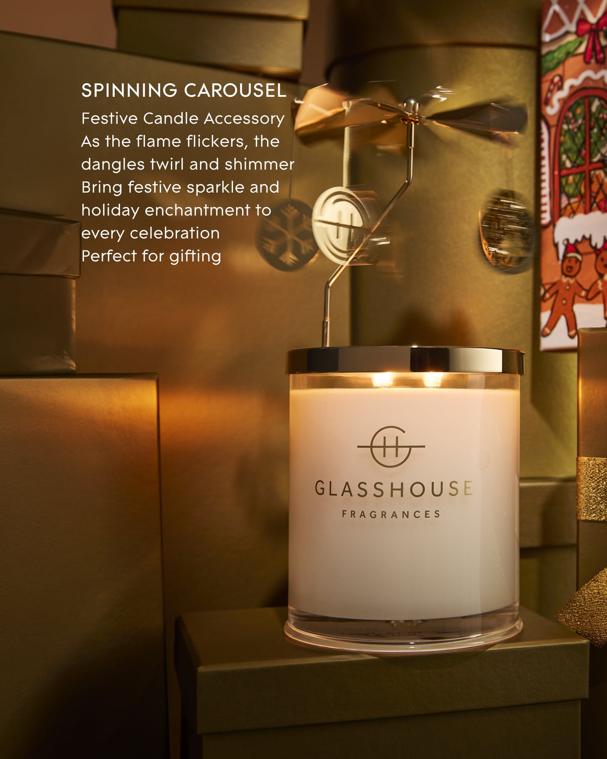 Spinning Carousel Candle Accessory