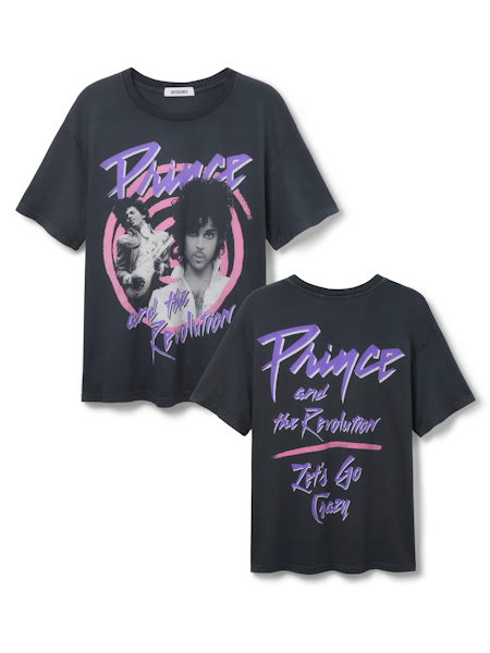 Prince Lets Go Crazy Boyfriend Tee