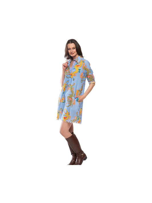 Chatham Dragon Dress - Blue