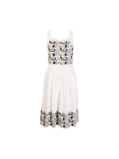 Jacie White Embroidered Dress